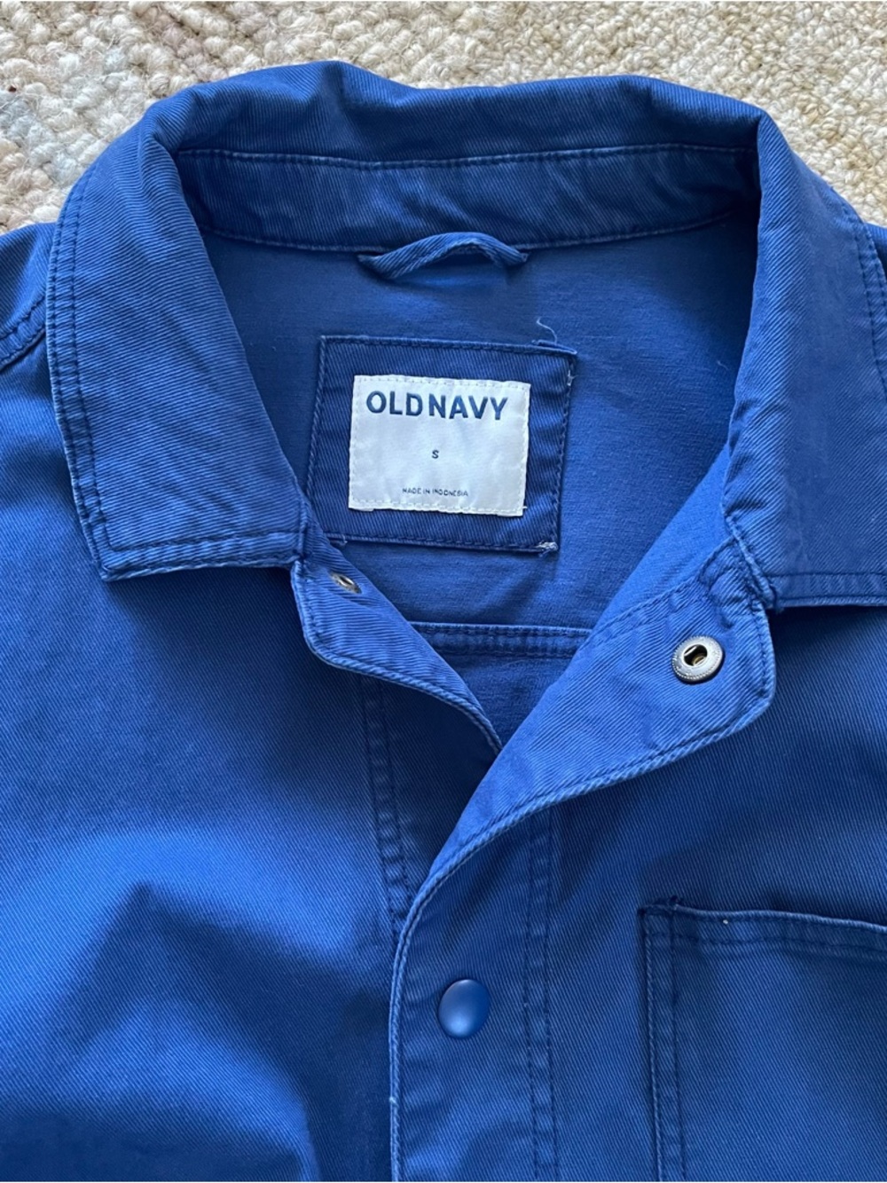 Classic blue chore jacket. Small. - Picture 2 of 8
